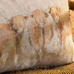  Cushions - Highland Cattle  Cushion Cover Natural Voyage Maison