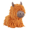 Paoletti Highland Cow Shaggy Door Stop in Orange