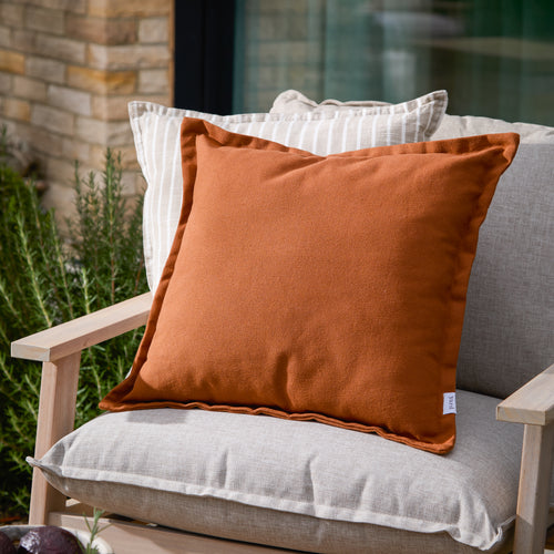 Plain Orange Cushions - Holmfirth Canvas Outdoor Cushion Cover Pecan Yard