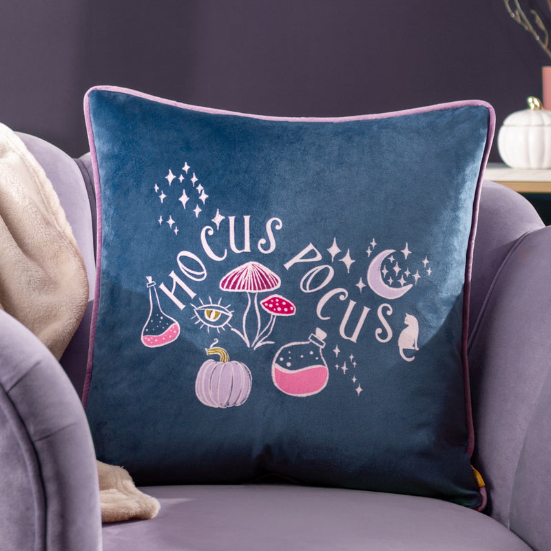 furn. Hocus Pocus Cushion Cover in Navy