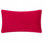 Abstract Red Cushions - HoHoHo Velvet Piped Cushion Cover Red Evans Lichfield