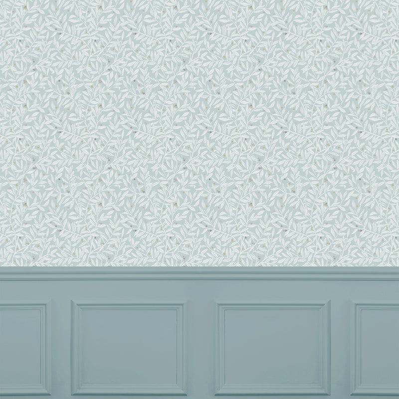 Voyage Maison Holcombe 1.4m Wide Width Wallpaper in Duck Egg