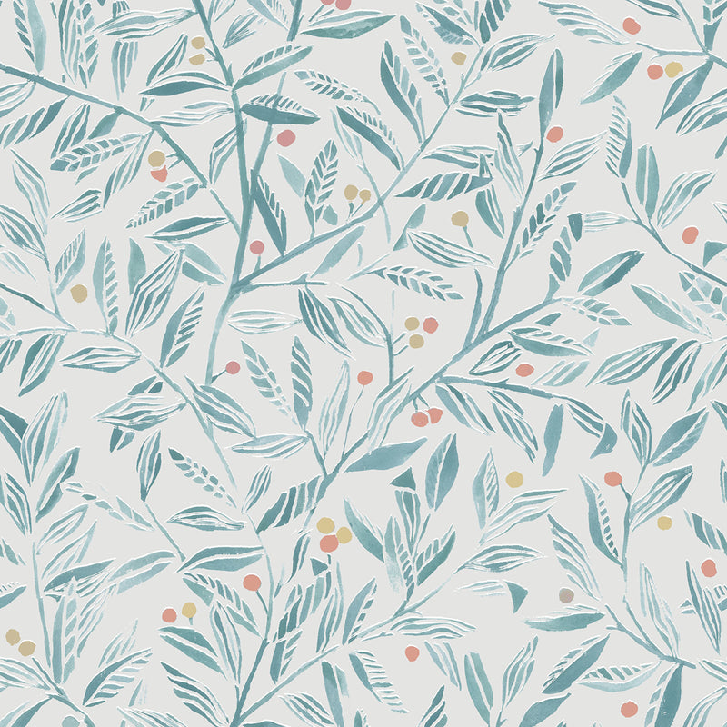 Holcombe Wallpaper Sample Pomegranate