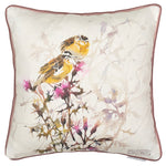 Floral Pink Cushions - Honeysuckle Printed Cushion Cover Blossom Darren Woodhead