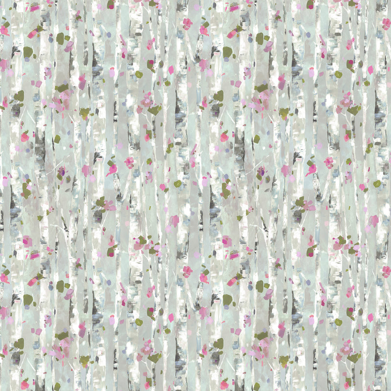 Voyage Maison Hope Ecru Printed Cotton Fabric in Peony