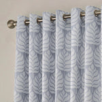 Paoletti Horto Botanical Eyelet Curtains in Blue