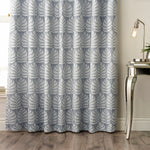 Paoletti Horto Botanical Eyelet Curtains in Blue