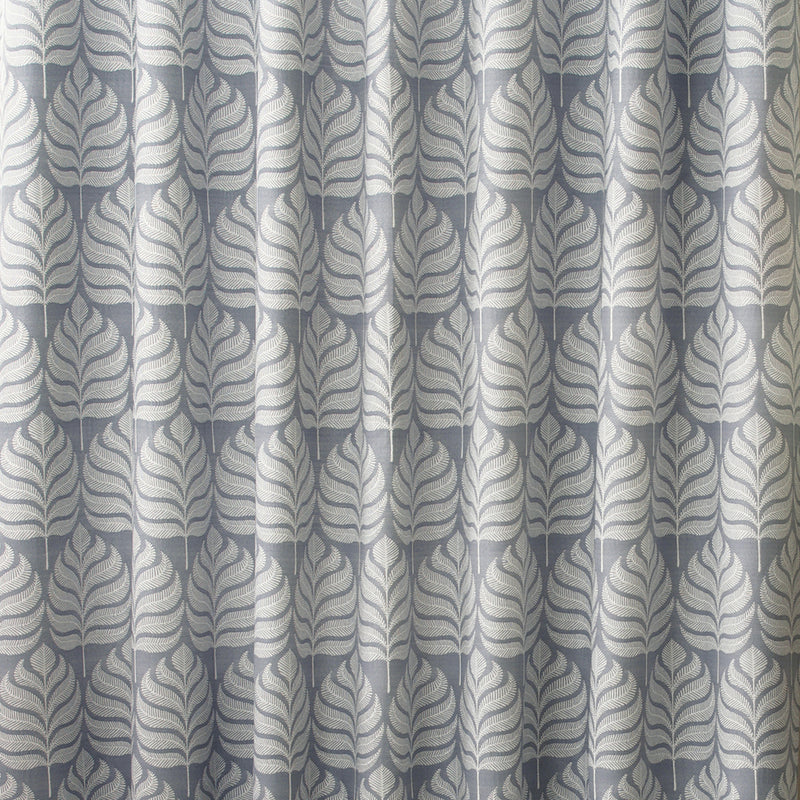 Paoletti Horto Botanical Eyelet Curtains in Blue