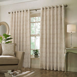 Paoletti Horto Botanical Eyelet Curtains in Natural