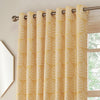 Paoletti Horto Botanical Eyelet Curtains in Ochre