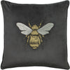 Paoletti Hortus Bee Cushion Cover in Charcoal