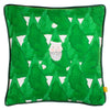 furn. Hide + Seek Santa Cushion Cover in Green