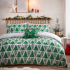 furn. Hide + Seek Santa Christmas Duvet Cover Set in Green