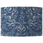 Floral Blue Lighting - Hettie Eva Printed Lamp Shade Atlas Blue Voyage Maison