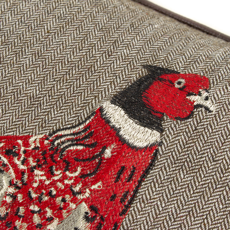 Hunter Pheasant Cushion Brown