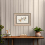 Voyage Maison Hurtling Hares Framed Print in Birch