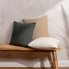 Yard Hush Cushion Cover in Ecru