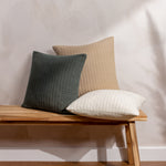 Yard Hush Cushion Cover in Taupe