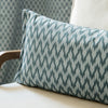  Blue Cushions - Hutton Woven Jacquard Cushion Cover Blue Sanderson