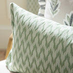  Green Cushions - Hutton Woven Jacquard Cushion Cover Sage Sanderson