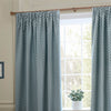  Blue Curtains - Hutton Jacquard Pencil Pleat Curtains Blue Sanderson