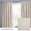  Grey Curtains - Hutton Jacquard Room Darkening Pencil Pleat Curtains Linen Sanderson