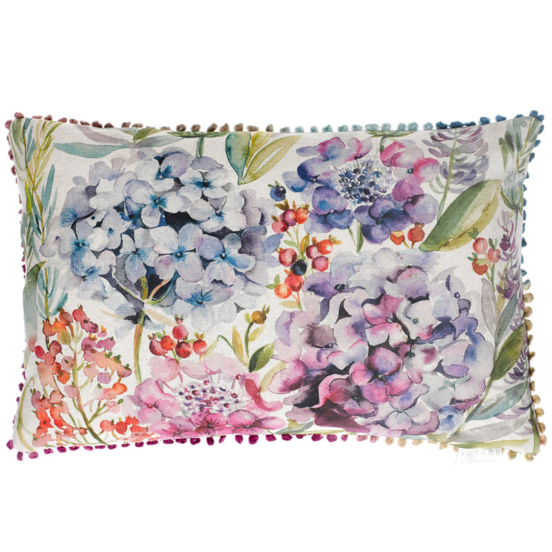 Voyage Maison Hydrangea Printed Cushion Cover in Purple