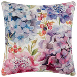 Floral Purple Cushions - Hydrangea Outdoor Polyester Filled Cushion Purple Voyage Maison