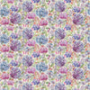 Voyage Maison Hydrangea Printed Cotton Fabric in Grape