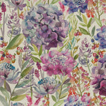 Voyage Maison Hydrangea Printed Oil Cloth Fabric (By The Metre) in Purple