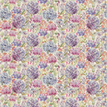 Voyage Maison Hydrangea Printed Oil Cloth Fabric (By The Metre) in Purple