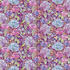 Voyage Maison Hydrangea Printed Cotton Poplin Apparel Fabric in Plum