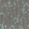 Voyage Maison Ichiyo Blossom Printed Cotton Fabric in Aqua