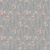 Voyage Maison Ichiyo Blossom Printed Cotton Fabric in Granite