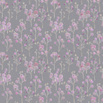 Voyage Maison Ichiyo Blossom Printed Cotton Fabric in Violet