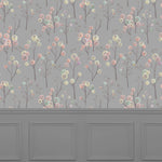 Voyage Maison Ichiyo Blossom 1.4m Wide Width Wallpaper in Granite