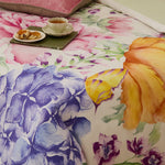 Floral Pink Bedding - Idalia Printed Duvet Cover Set Multicolour Voyage Maison