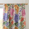 Floral Pink Curtains - Idalia Printed Pencil Pleat Curtains Fuchsia Voyage Maison