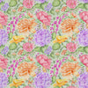 Floral Green Fabric - Idalia Printed Cotton Fabric (By The Metre) Sage Voyage Maison