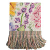 Floral Multi Throws - Idalia Printed Fringe Throw Fuschia Voyage Maison