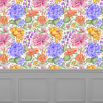 Floral Pink Wallpaper - Idalia  1.4m Wide Width Wallpaper (By The Metre) Fuchsia Voyage Maison