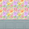 Floral Green Wallpaper - Idalia  1.4m Wide Width Wallpaper (By The Metre) Sage Voyage Maison