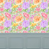 Floral Green Wallpaper - Idalia  1.4m Wide Width Wallpaper (By The Metre) Sage Voyage Maison