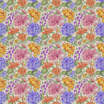 Floral Pink Fabric - Idalia Mini Printed Cotton Fabric (By The Metre) Fuchsia Voyage Maison