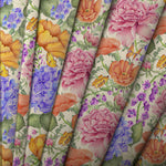 Floral Pink Fabric - Idalia Mini Printed Cotton Fabric (By The Metre) Fuchsia Voyage Maison