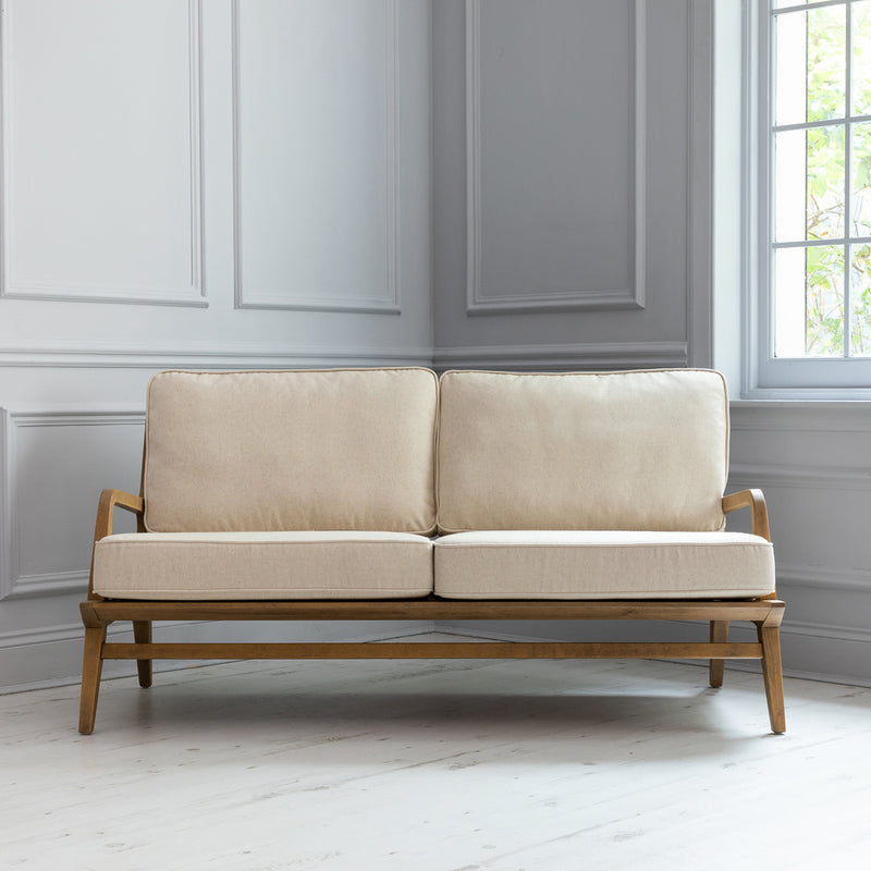 Voyage Maison Idris 2-Seater Sofa Chair in Warm Wood