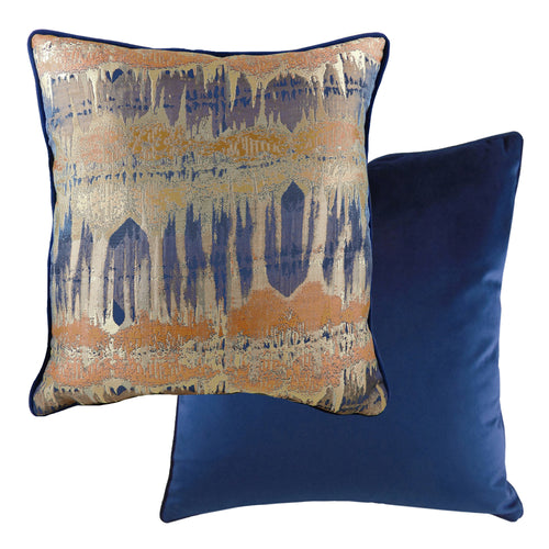 Evans Lichfield Inca Jacquard Cushion Cover in Royal