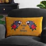 furn. Inked Wild Cushion Cover in Gold/Black