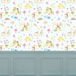 Voyage Maison In The Garden 1.4m Wide Width Wallpaper in Aqua