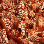  Red Throws - Irwin Woodland Fleece Throw Rust furn. 